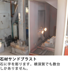 石材サンドブラスト